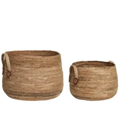 Bananenblatt Körbe in Natur - Tolofoa (zweiteilig)^Wohnen Online