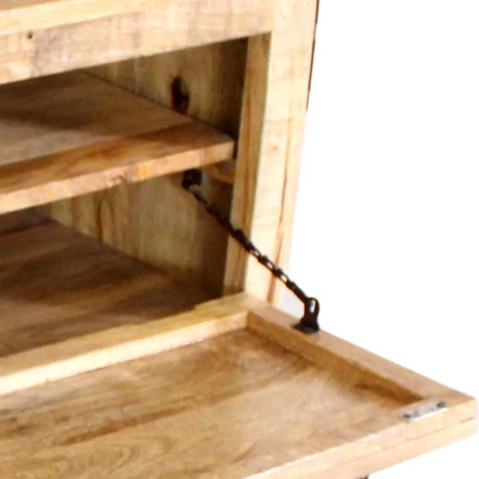 Wohnen Bank & 2 Garderobenpaneele für Flur - Indri (dreiteilig)