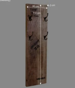 Wohnen Bank & 2 Garderobenpaneele für Flur - Indri (dreiteilig)