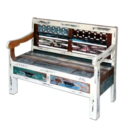 Bank aus Altholz mit zwei Schubladen - Alisa^Wohnen Clearance