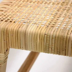 Wohnen Bank aus Rattan Geflecht & Teak Holz - Thani