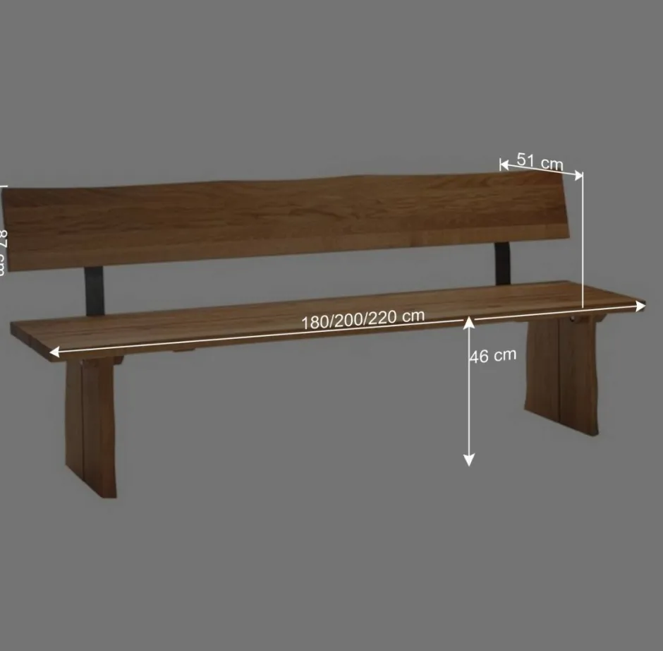 Wohnen Bank Sympatia mit Baumkante