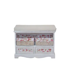 Wohnen Bankkommode Bahama in Weiß