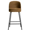 Wohnen Bar Polsterstuhl in Honigfarben Samt - Labound