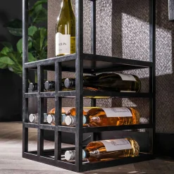 Wohnen Bar Regal mit Licht im Industrial Design - Levanton