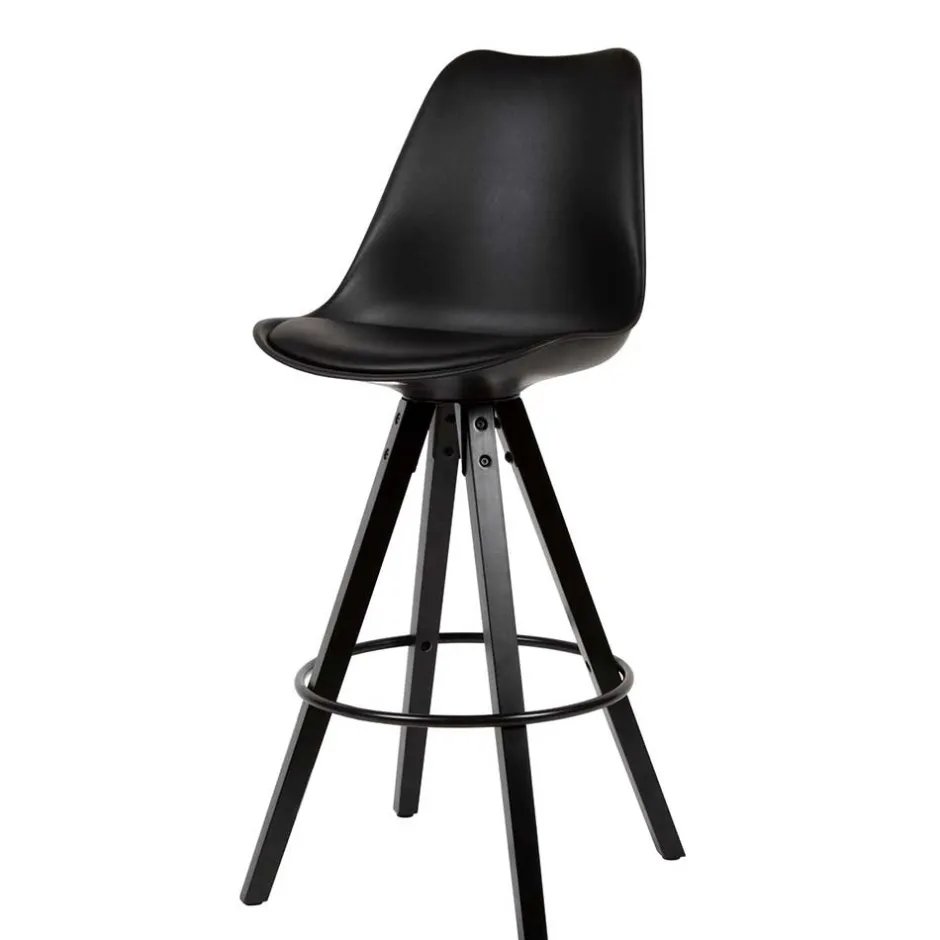 Wohnen Bar Schalenstühle in Schwarz - Ilussiana (2er Set)