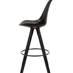 Wohnen Bar Schalenstühle in Schwarz - Ilussiana (2er Set)