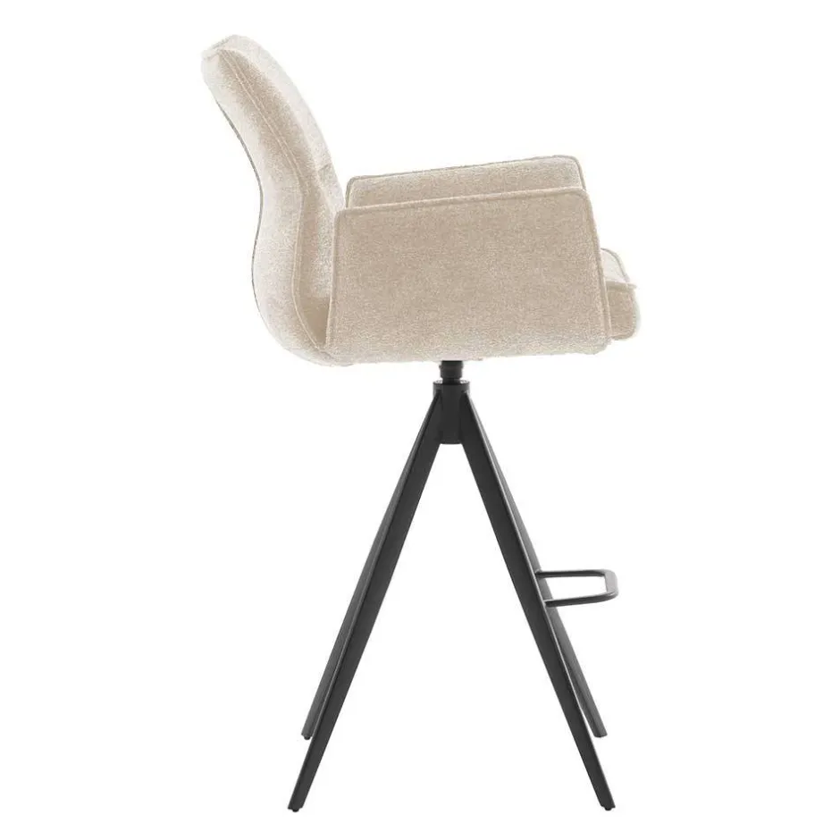 Wohnen Bar-Armlehnenstühle mit Taschenfederkern - Asiaty (2er Set)