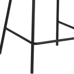 Wohnen Barhocker mit Armlehnen aus Cord Rost Braun - Benede (2er Set)