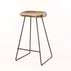 Barhocker mit Holzsitzen aus Akazie - Invitus (4er Set)^Wohnen New