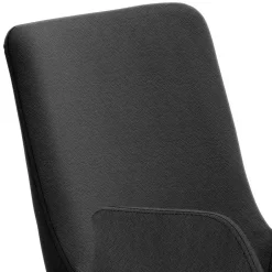 Wohnen Barhocker mit Lehne & Armlehnen in Anthrazit - Kanella