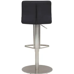 Barhocker mit Lehne in Anthrazit Microfaser - Tyvoria^Wohnen Clearance