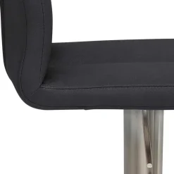 Barhocker mit Lehne in Anthrazit Microfaser - Tyvoria^Wohnen Clearance