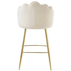 Barhocker mit Muschel-Lehne in Beige - Grovossa (2er Set)^Wohnen Sale