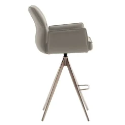 Wohnen Bar-Lederstühle mit Armlehnen - Damien (2er Set)