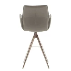 Wohnen Bar-Lederstühle mit Armlehnen - Damien (2er Set)