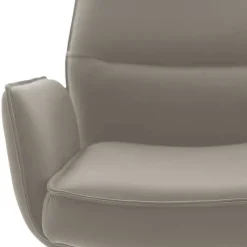 Wohnen Bar-Lederstühle mit Armlehnen - Damien (2er Set)