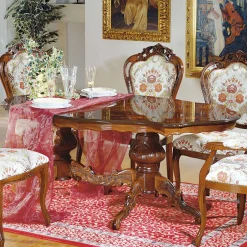 Wohnen Barock Essenstisch in Oval Magari 175x110cm