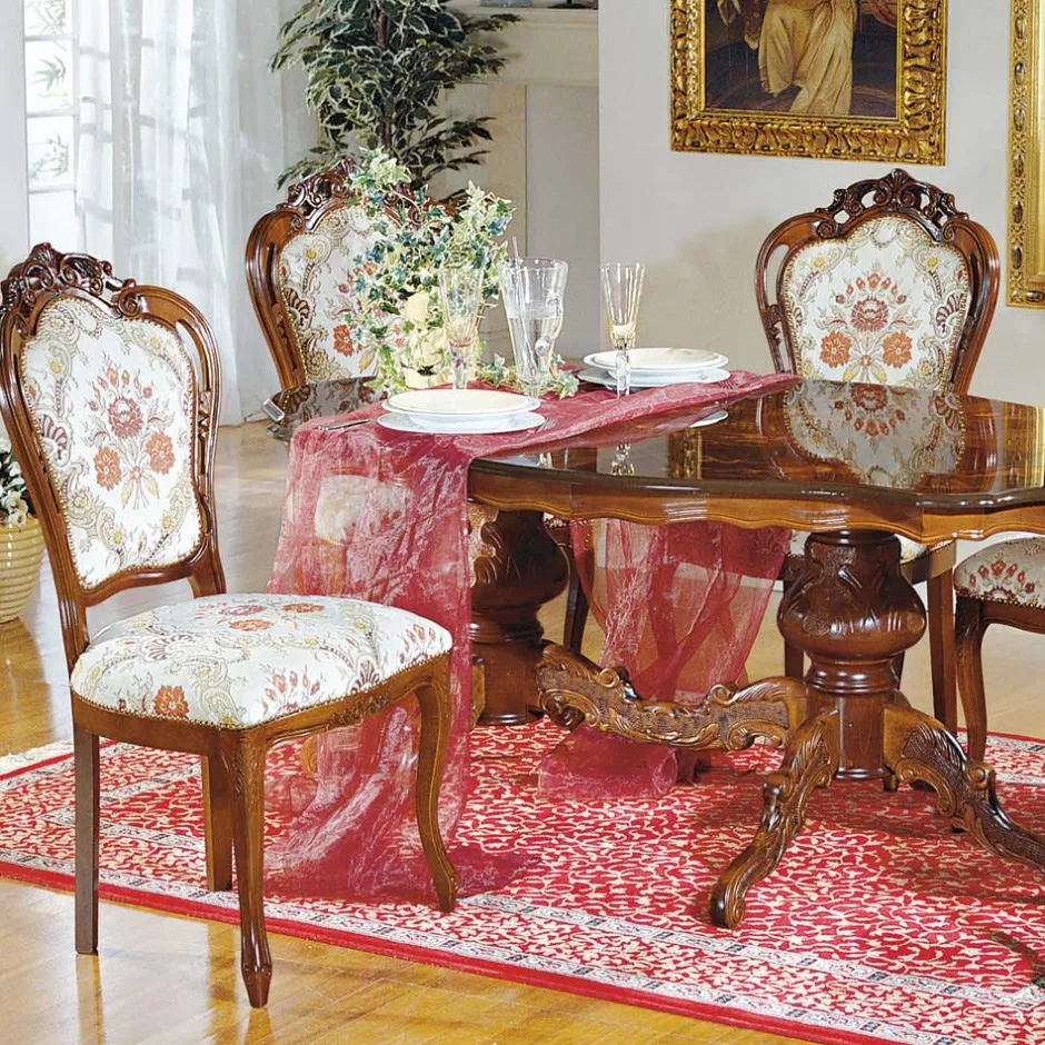 Wohnen Barock Esszimmer Gruppe Magari mit ovalem Tisch (sechsteilig)