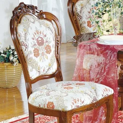 Wohnen Barock Esszimmer Gruppe Magari mit ovalem Tisch (sechsteilig)