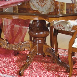 Wohnen Barock Esszimmer Gruppe Magari mit ovalem Tisch (sechsteilig)