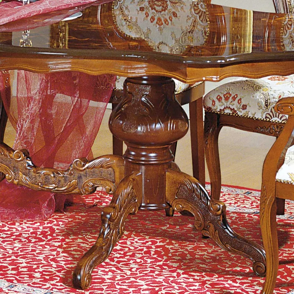 Wohnen Barock Esszimmer Gruppe Magari mit ovalem Tisch (sechsteilig)