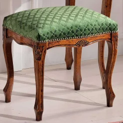 Wohnen Barock Hocker gepolstert Agosto in Grün