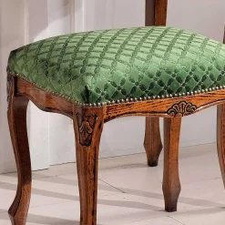 Wohnen Barock Hocker gepolstert Agosto in Grün