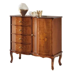 Wohnen Barock Kombi-Kommode in Nussbaumfarben - Motiz