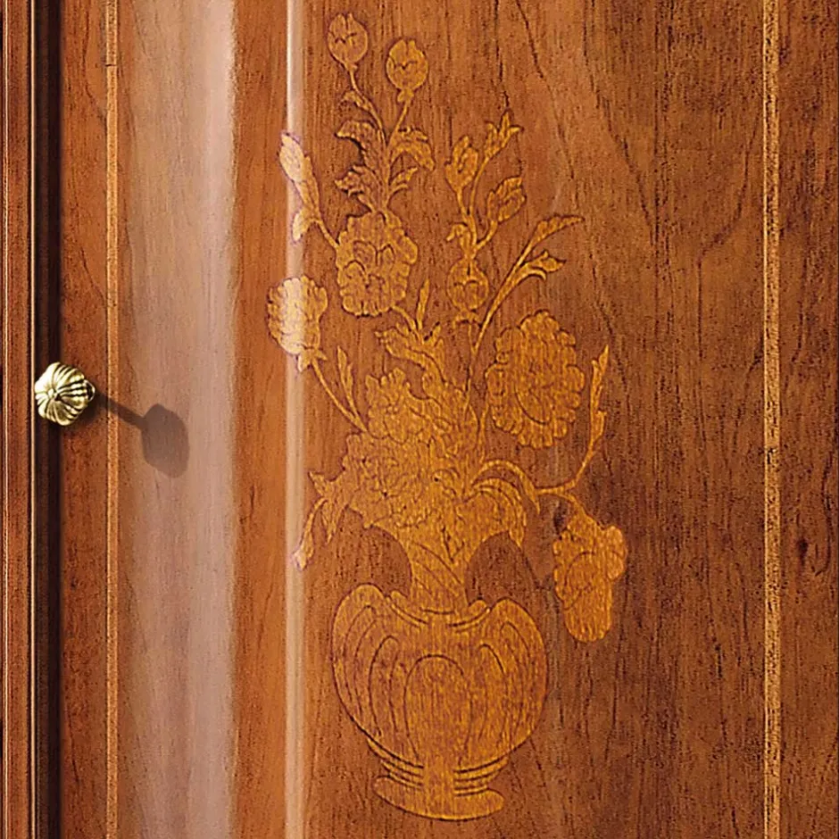 Wohnen Barock Kombi-Kommode in Nussbaumfarben - Motiz