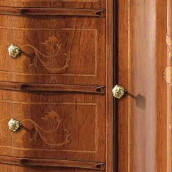 Wohnen Barock Kombi-Kommode in Nussbaumfarben - Motiz