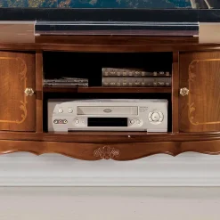 Barock Lowboard für Fernseher Dentro in Nussbaumfarben^Wohnen Outlet