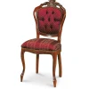 Barock Polsterstuhl mit Massivholz Magari & Stoff Rot Gold^Wohnen Sale