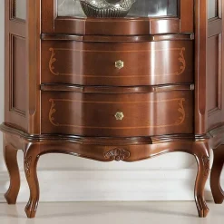 Barock Vitrinenschrank mit 2 Schubladen Dentro 80cm breit^Wohnen Sale