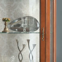 Barock Vitrinenschrank mit 2 Schubladen Dentro 80cm breit^Wohnen Sale