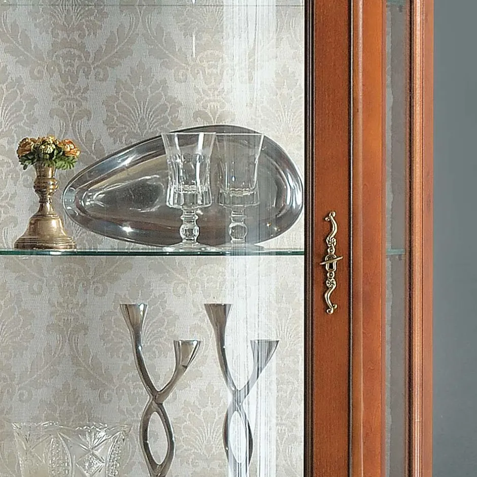 Barock Vitrinenschrank mit 2 Schubladen Dentro 80cm breit^Wohnen Sale