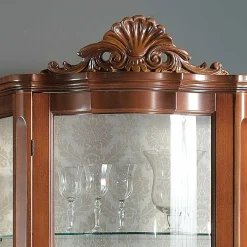 Barock Vitrinenschrank mit 2 Schubladen Dentro 80cm breit^Wohnen Sale