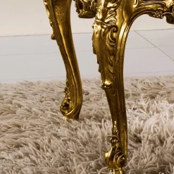 Wohnen Barock Wohnzimmertisch in Gold Eliah 108x57 cm