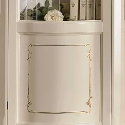 Barockstil Vitrine in Weiß & Gold - Datalera^Wohnen