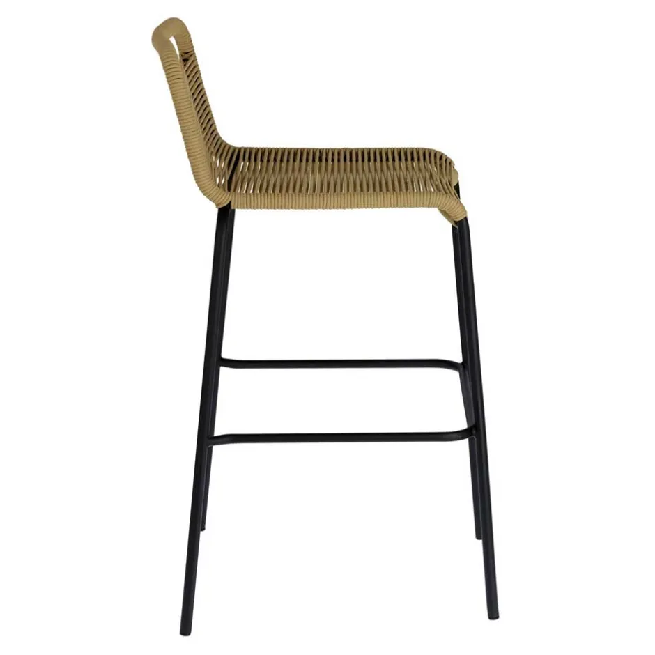 Wohnen Barstühle aus Kordel in Hellbraun - Jakarto (4er Set)