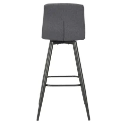 Wohnen Barstühle in Anthrazit Stoffbezug - Una (2er Set)