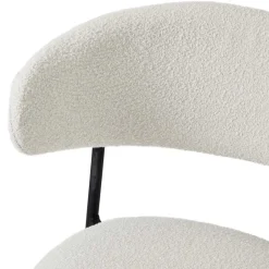 Wohnen Barstühle in Cremeweiß und Schwarz - Bean (2er Set)