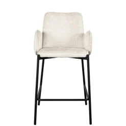 Barstuhl aus Struktursamt Creme - Filler (2er Set)^Wohnen Online