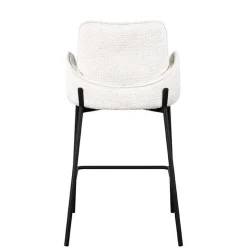 Barstuhl aus Struktursamt Creme - Filler (2er Set)^Wohnen Online