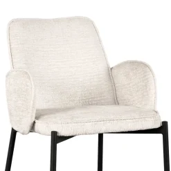 Barstuhl aus Struktursamt Creme - Filler (2er Set)^Wohnen Online