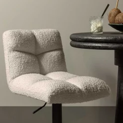 Barstuhl in Beige Boucle - Salmanca (2er Set)^Wohnen Discount