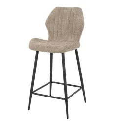 Barstuhl in Beige Boucle - Maja (2er Set)^Wohnen Clearance