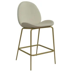 Barstuhl in Creme mit Messing - Rucia^Wohnen Sale