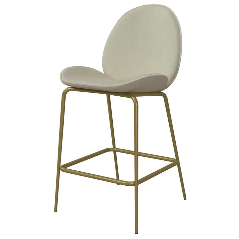 Barstuhl in Creme mit Messing - Rucia^Wohnen Sale