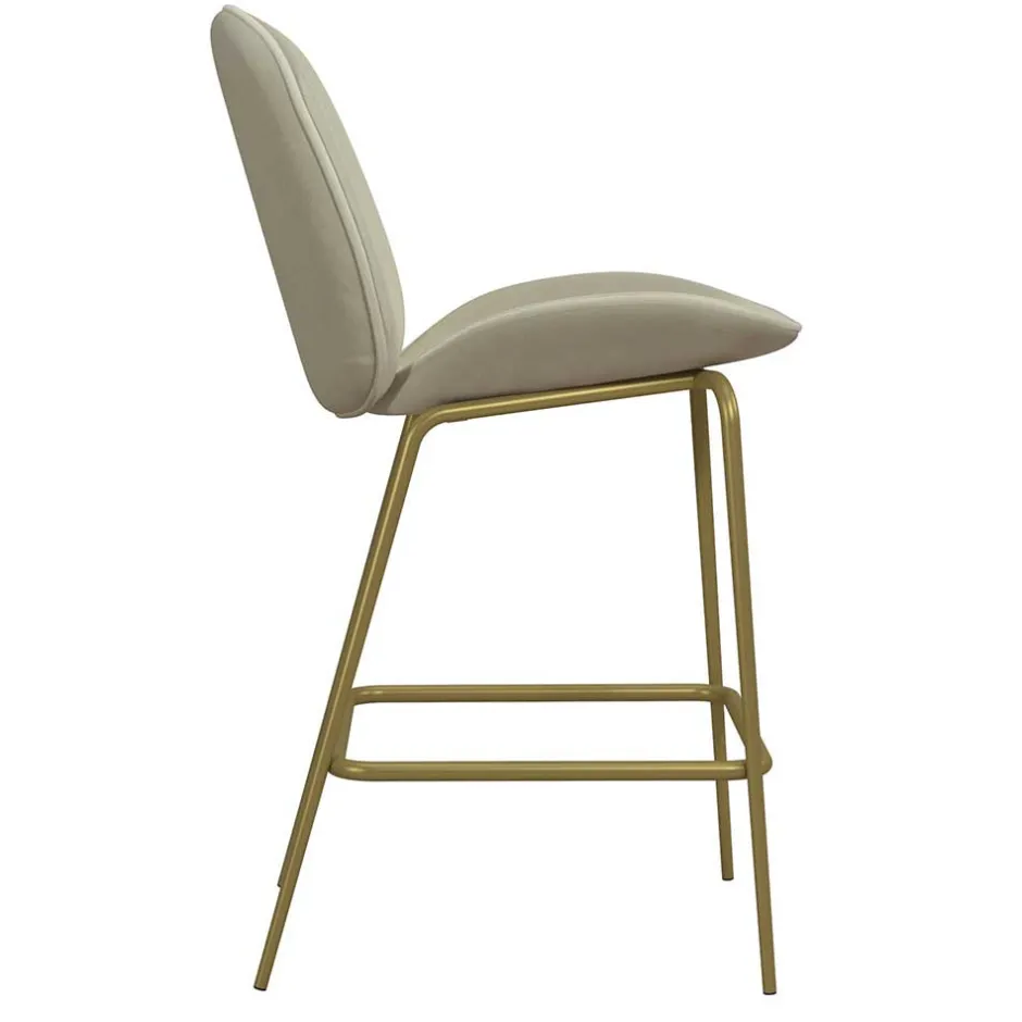 Barstuhl in Creme mit Messing - Rucia^Wohnen Sale